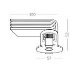 Фото 1 ST217.548.09 Св-к встр. Белый LED 1*9W 4000K 510Lm Ra>90 36° IP20 D57xH52 220-240V Встраиваемые светильники