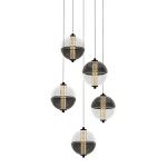 Фото 7 Подвесной светильник MD24022079-5A black/smoky