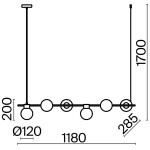 Фото 1 Подвесной светильник Freya FR5232PL-06B