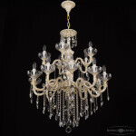 Фото 2 Люстра хрустальная AL79101/10+5/250/2D B WMG P Clear/M-1H Bohemia Ivele Crystal