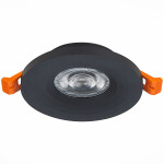 Фото 2 ST205.408.01 Св-к встр. Черный GU10 1*50W  D95xH27 220V Без ламп Встраиваемые светильники