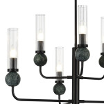 Фото 1 SL1244.403.06 Светильник подвесной ST-Luce черный/прозрачный E14 6*40W МЕДЕА