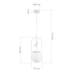 Фото 1 SLE115123-01 Подвес Белый/Белый E27 1*60W TENATO