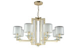 Фото 4 Люстра Crystal Lux NICOLAS SP-PL8 GOLD/WHITE