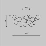 Фото 3 Потолочный светильник Maytoni MOD545CL-12BS