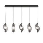 Фото 3 Подвесной светильник MD24030035-5B black/smoky