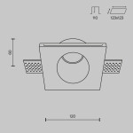 Фото 3 Встраиваемый светильник Technical DL001-1-01-W