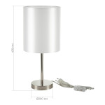 Фото 1 SLE107304-01 Прикроватная лампа Никель/Белый E14 1*40W NOIA