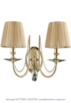 Фото 3 Бра Crystal Lux VICTORIA AP2 GOLD/AMBER