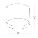 Фото 1 ST163.402.01 Светильник потолочный Черный GX53 1*50W IP20 D85xH60 220V Без ламп Накладные светильники