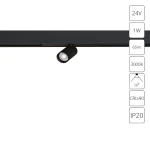 Фото Магнитный трековый светильник Arte Lamp PRESTO A6326PL-1BK