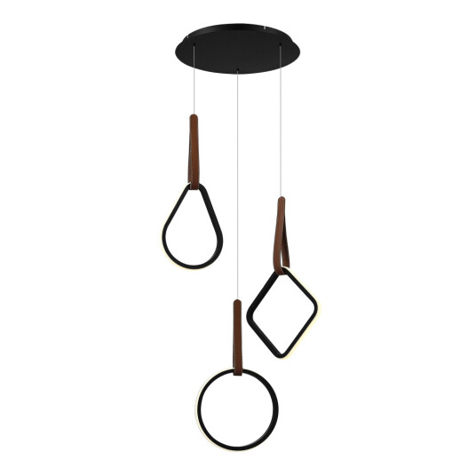 Фото SL6131.403.36 Светильник подвесной ST-Luce Черный/Черный, Терракотовый LED 1*36W 4000K SHAPE