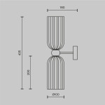 Фото 3 Настенный светильник (бра) Maytoni MOD302WL-02GR
