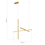 Фото 1 SL6207.213.37 Светильник подвесной ST-Luce Матовое золото LED 1*37W 3000K RETICO