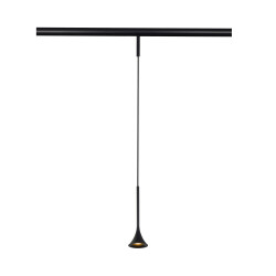 Фото ST688.436.05 Магнитный трековый светильник Черный LED 1*5W 3000K Lm Ra>90  IP20 D70xH225 24V SUPER5