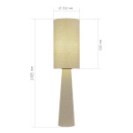 Фото 1 SL1354.505.01 Светильник напольный ST-Luce Бежевый/Бежевый, Черный E27 1*40W ДЖЕККИ