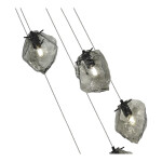 Фото 1 SL1175.403.05 Светильник подвесной ST-Luce Черный/Серо-зеленый E14 5*40W PORTICI