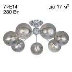 Фото 1 CL102170 Томми Хром+Дымч. Св-к Люстра