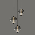 Фото 3 Подвесной светильник MD24022079-3A black/smoky