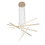 Фото 3 SL394.223.06 Светильник подвесной ST-Luce Матовое золото/Белый LED 6*16,6W 4000K BASONI