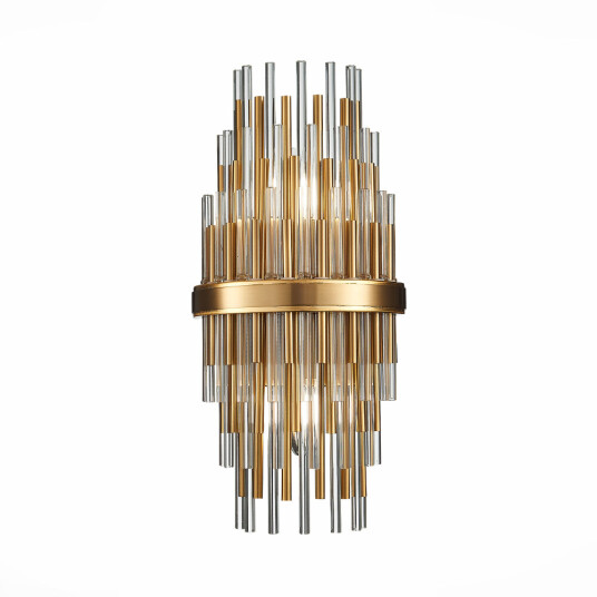 Фото SL1628.301.02 Бра ST-Luce Латунь/Прозрачный, Латунь E14 2*40W TERAMO