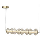 Фото 2 SL6136.223.01 Светильник подвесной ST-Luce золото/коньячный LED 1*22W 3000K СПАЙН