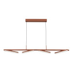 Фото SL1018.603.04 Светильник подвесной ST-Luce терракотовый/прозрачный LED 1*32W 4000K ЭВКЛИДИК