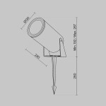 Фото 5 Ландшафтный светильник Outdoor O050FL-L30GF3K