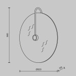 Фото 4 Настенный светильник (бра) Maytoni MOD305WL-03B