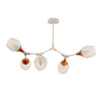 Фото 2 SLE113502-05 Светильник потолочный Белый, Светлое дерево/Белый E27 5*60W CIOTOLLA