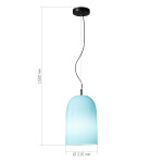 Фото 1 SL2001.403.01 Светильник подвесной ST-Luce Черный/Синий E27 1*60W МИЛО