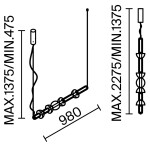 Фото 1 Подвесной светильник Maytoni MOD210PL-L39B3K