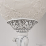 Фото 2 Бра с костяным фарфором AL7801B15/3/175 WMN P1 U Rose Bohemia Ivele Crystal