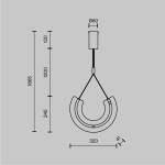 Фото 3 Подвесной светильник Maytoni P091PL-L18G3K1
