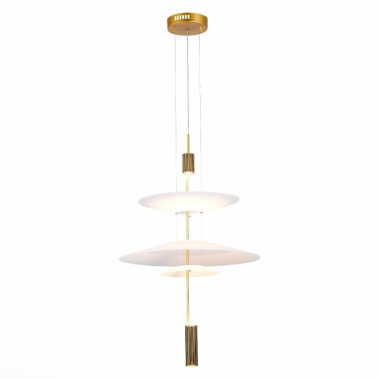 Фото SL6101.213.01 Люстра подвесная ST-Luce Золотистый/Белый LED 1*15W 3000K ИСОЛА