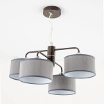 Фото 5 CL428241 Форма Кофе+Серый Св-к Люстра