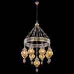 Фото 1 CL419185 Каир Мозаика Янтарь Люстра