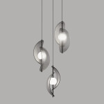 Фото 3 Подвесной светильник MD24030035-3A black/smoky