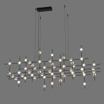 Фото 2 Люстра Molecular 55 black/gold