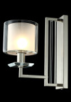 Фото 2 Бра Crystal Lux NICOLAS AP1 NICKEL/WHITE