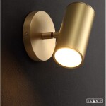 Фото 3 Настенный светильник iLamp PLUM 8860W BRASS&BLACK