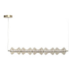 Фото 3 SL6136.243.01 Светильник подвесной ST-Luce золото/коньячный LED 1*28W 3000K СПАЙН