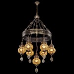 Фото 1 CL419165 Каир Мозаика Янтарь Люстра