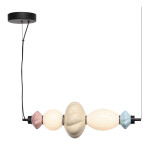 Фото SL6134.423.01 Светильник подвесной ST-Luce черный/синий, желтый, розовый, опаловый LED 1*18W 3000K ФЛОРЕНТИНИ
