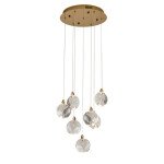 Фото 1 Подвесной светильник OD2440-7 gold/clear