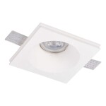 Фото 2 ST254.328.01 Св-к встр. из гипса Белый GU10 1*50W IP20 L120xW120xH40 220V Без ламп Встраиваемые светильники