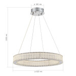 Фото 1 SL6008.113.01 Люстра подвесная ST-Luce Хром/Хром LED 1*30W 3000K LATOZZO