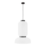 Фото SLE6021-503-02 Светильник подвесной черный/белый D350*H500mm E27 2*60W LYKKE