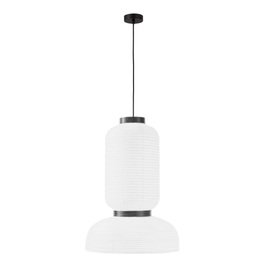 Фото SLE6021-503-02 Светильник подвесной черный/белый D350*H500mm E27 2*60W LYKKE