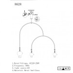 Фото 1 Подвесной светильник iLamp NORTH 8628P/3 BLACK&WHITE